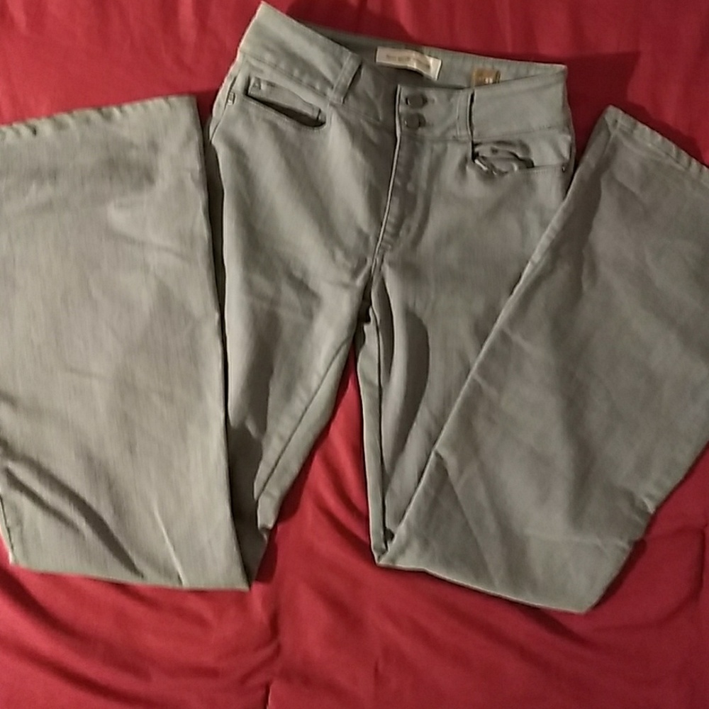 Pilcro and the Letterpress gray flared pants